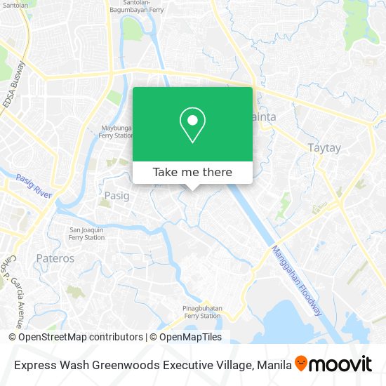 Express Wash Greenwoods Executive Village map