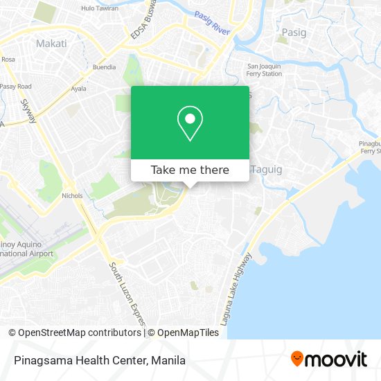 Pinagsama Health Center map