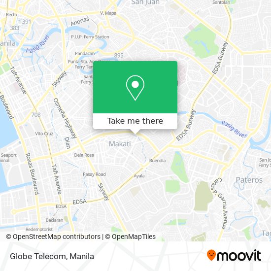 Globe Telecom map