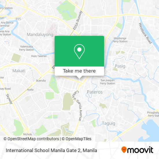 International School Manila Gate 2 map