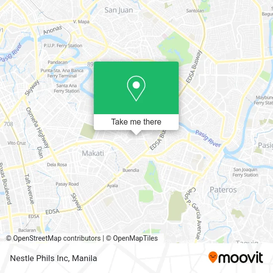 Nestle Phils Inc map