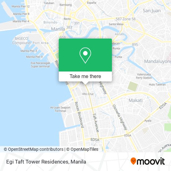 Egi Taft Tower Residences map