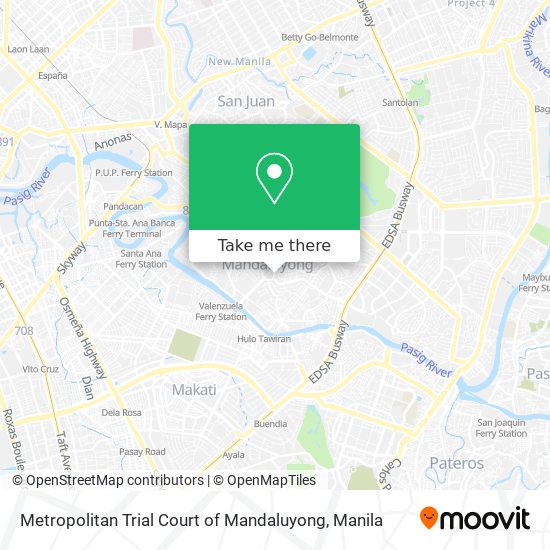 Metropolitan Trial Court of Mandaluyong map