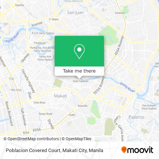 Poblacion Covered Court, Makati City map