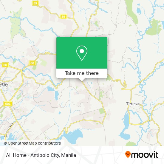 All Home - Antipolo City map