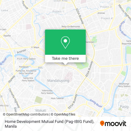 Home Development Mutual Fund (Pag-IBIG Fund) map