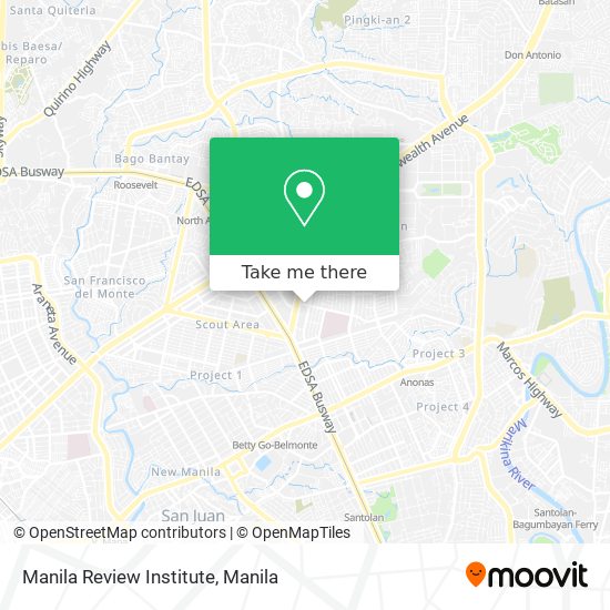 Manila Review Institute map