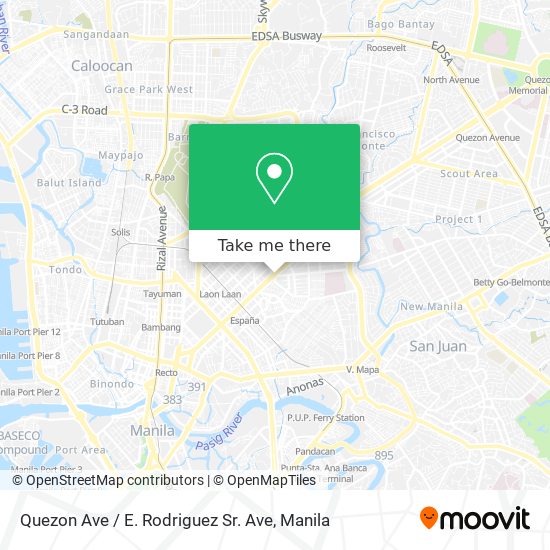 Quezon Ave / E. Rodriguez Sr. Ave map