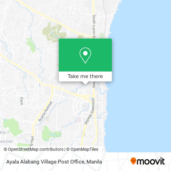 Ayala Alabang Village Post Office map