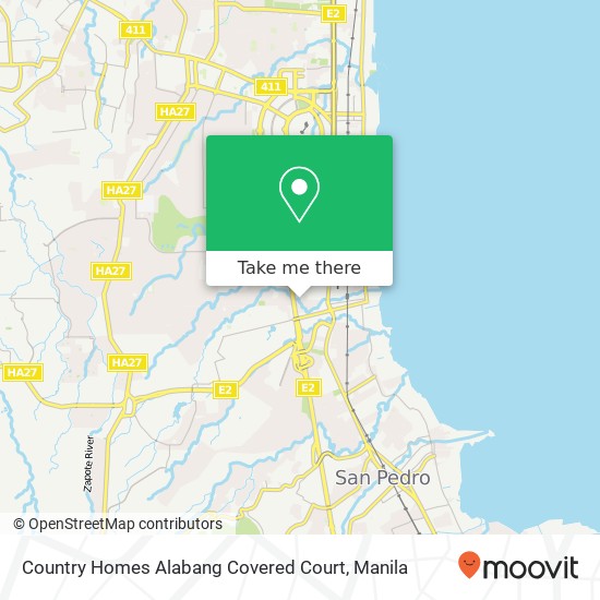 Country Homes Alabang Covered Court map