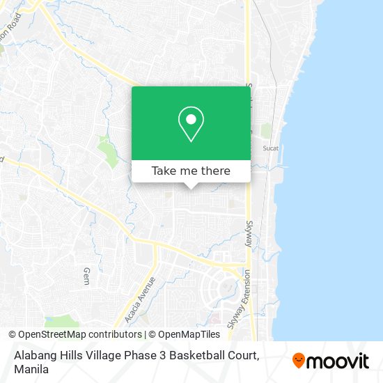 Alabang Hills Village Phase 3 Basketball Court map