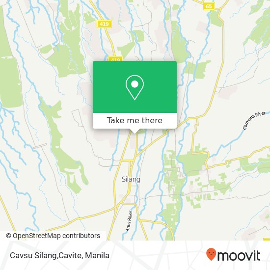 Cavsu Silang,Cavite map