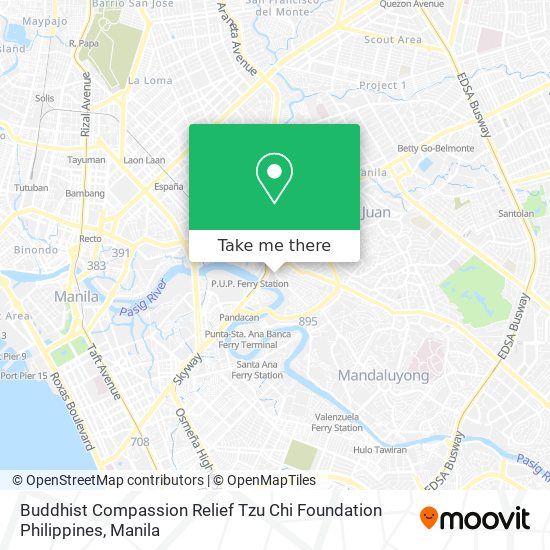 Buddhist Compassion Relief Tzu Chi Foundation Philippines map