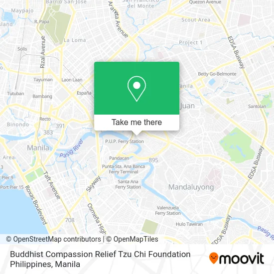 Buddhist Compassion Relief Tzu Chi Foundation Philippines map