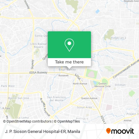 J. P. Sioson General Hospital-ER map