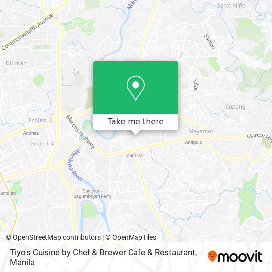 Tiyo's Cuisine by Chef & Brewer Cafe & Restaurant map