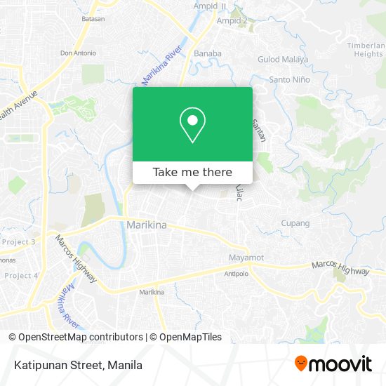 Katipunan Street map
