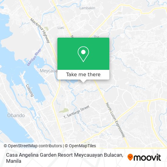 Casa Angelina Garden Resort Meycauayan Bulacan map