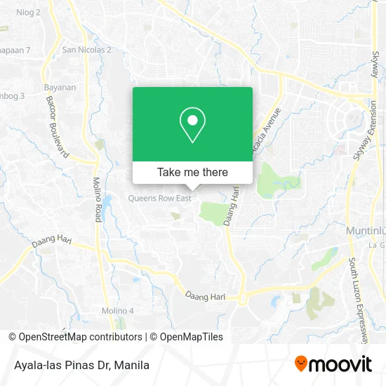 Ayala-las Pinas Dr map