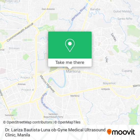 Dr. Lariza Bautista-Luna ob-Gyne Medical Ultrasound Clinic map