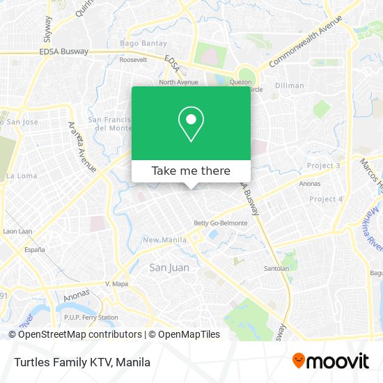 Turtles Family KTV map