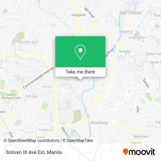 Soliven III Ave Ext map