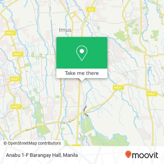Anabu 1-F Barangay Hall map