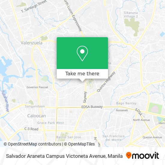 Salvador Araneta Campus Victoneta Avenue map