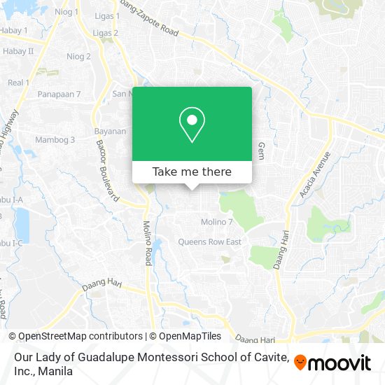 Our Lady of Guadalupe Montessori School of Cavite, Inc. map