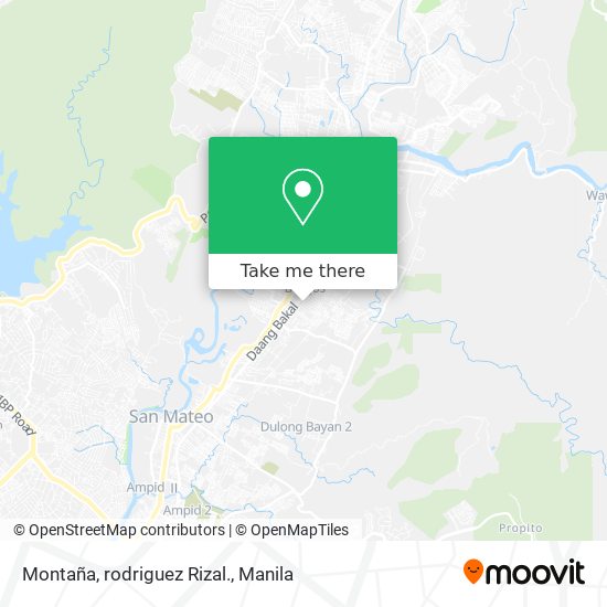 Montaña, rodriguez Rizal. map