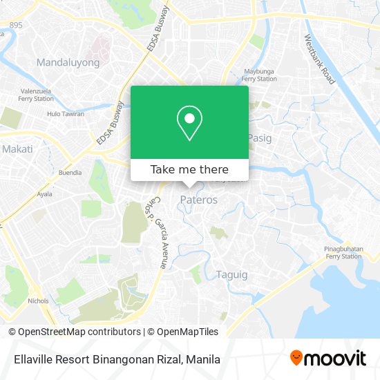 Ellaville Resort Binangonan Rizal map