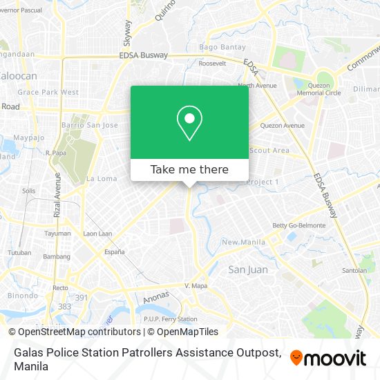Galas Police Station Patrollers Assistance Outpost map