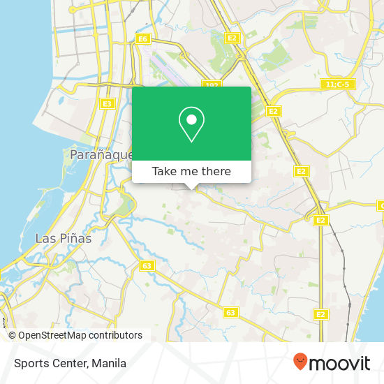 Sports Center map