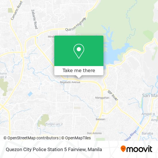 Quezon City Police Station 5 Fairview map