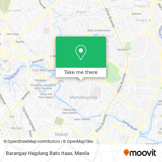 Barangay Hagdang Bato Itaas map