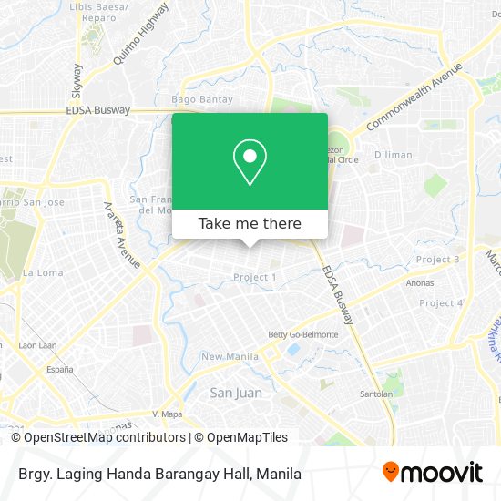 Brgy. Laging Handa Barangay Hall map
