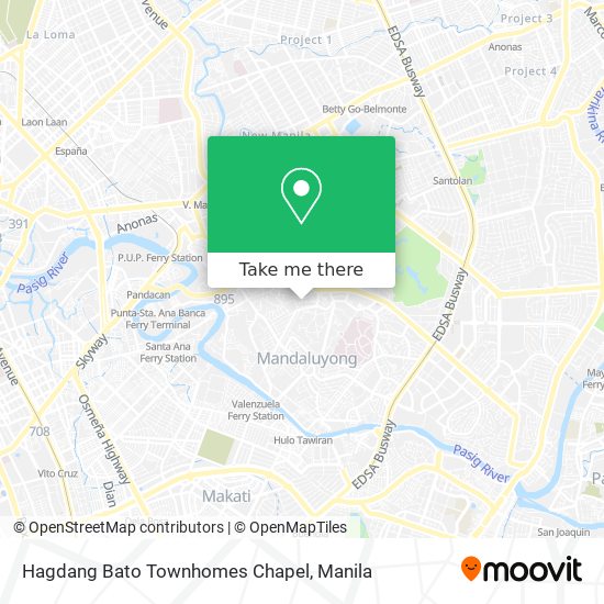 Hagdang Bato Townhomes Chapel map