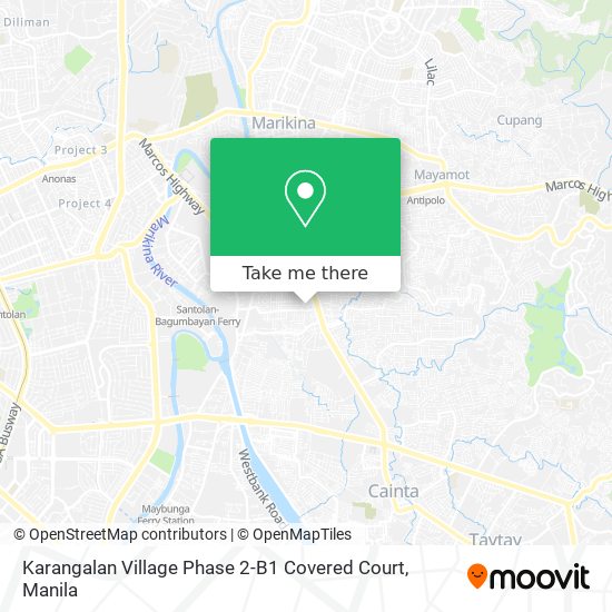 Karangalan Village Phase 2-B1 Covered Court map