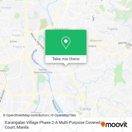 Karangalan Village Phase 2-A Multi-Purpose Covered Court map