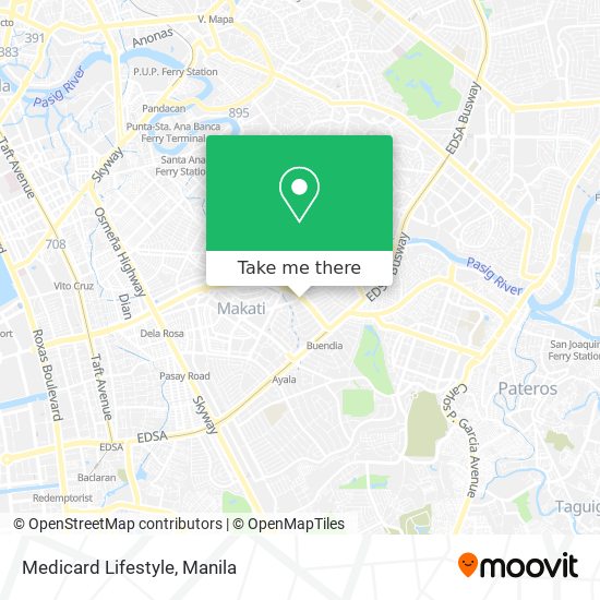 Medicard Lifestyle map