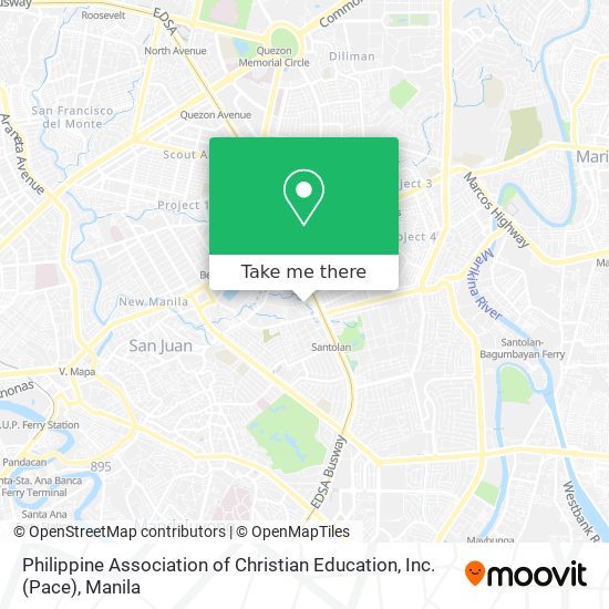 Philippine Association of Christian Education, Inc. (Pace) map