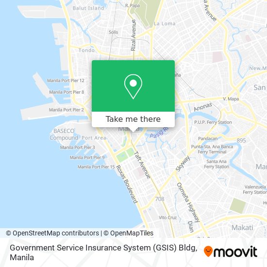 Government Service Insurance System (GSIS) Bldg map