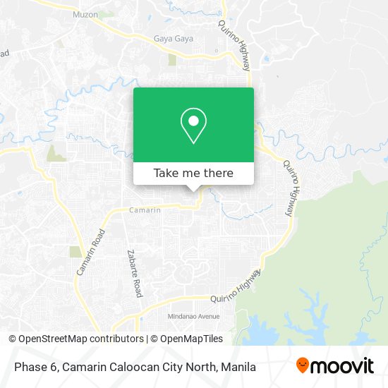 Phase 6, Camarin Caloocan City North map