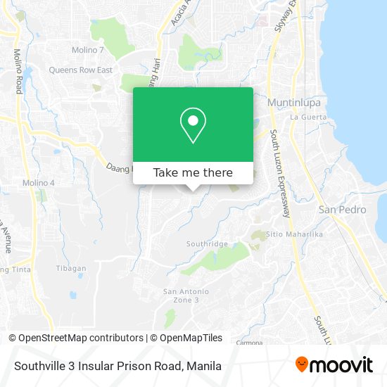 Southville 3 Insular Prison Road map