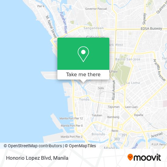 Honorio Lopez Blvd map
