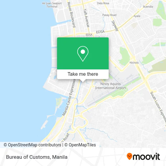 Bureau of Customs map