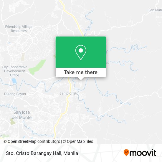 Sto. Cristo Barangay Hall map