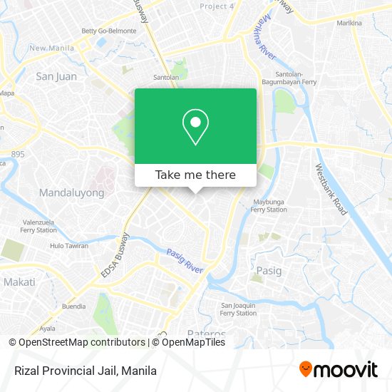 Rizal Provincial Jail map