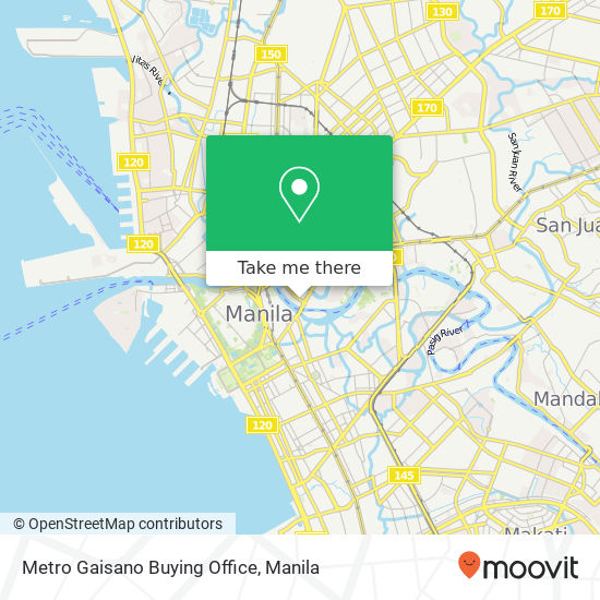 Metro Gaisano Buying Office map
