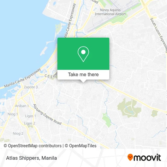 Atlas Shippers map